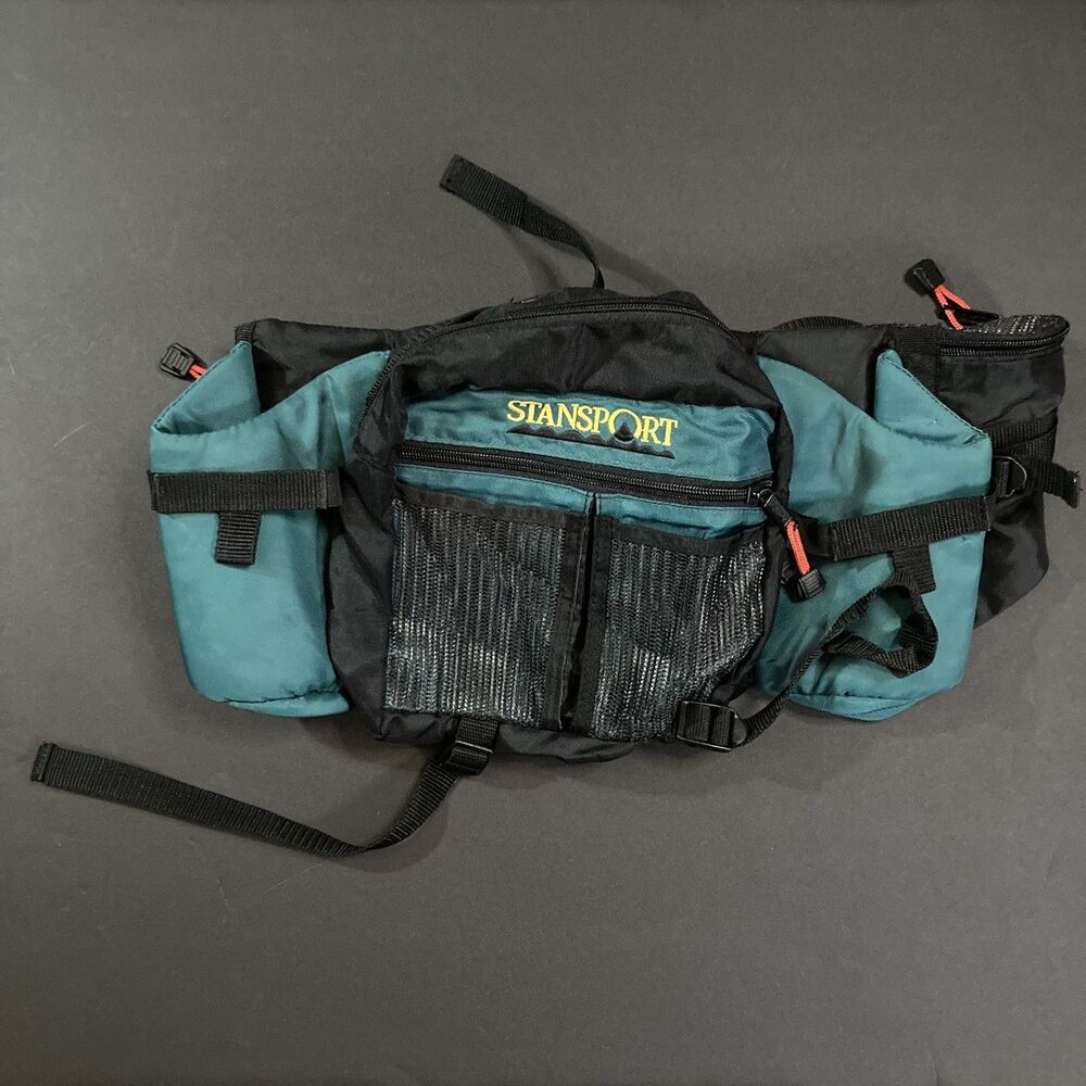Stansport Fanny Pack Waist Travel Sport Hike Camp Bag 2 Drink Holders